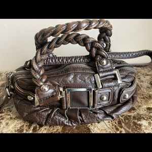 Black rivet hand bag for women